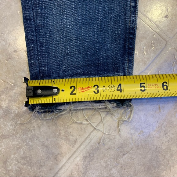 Madewell 9” High-Rise Skinny Blue Jeans with Raw Ankle - Picture 2 of 16